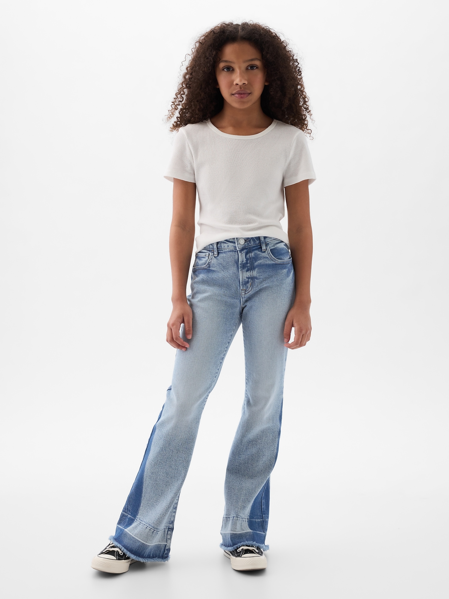 Kids High Rise '70s Flare Jeans