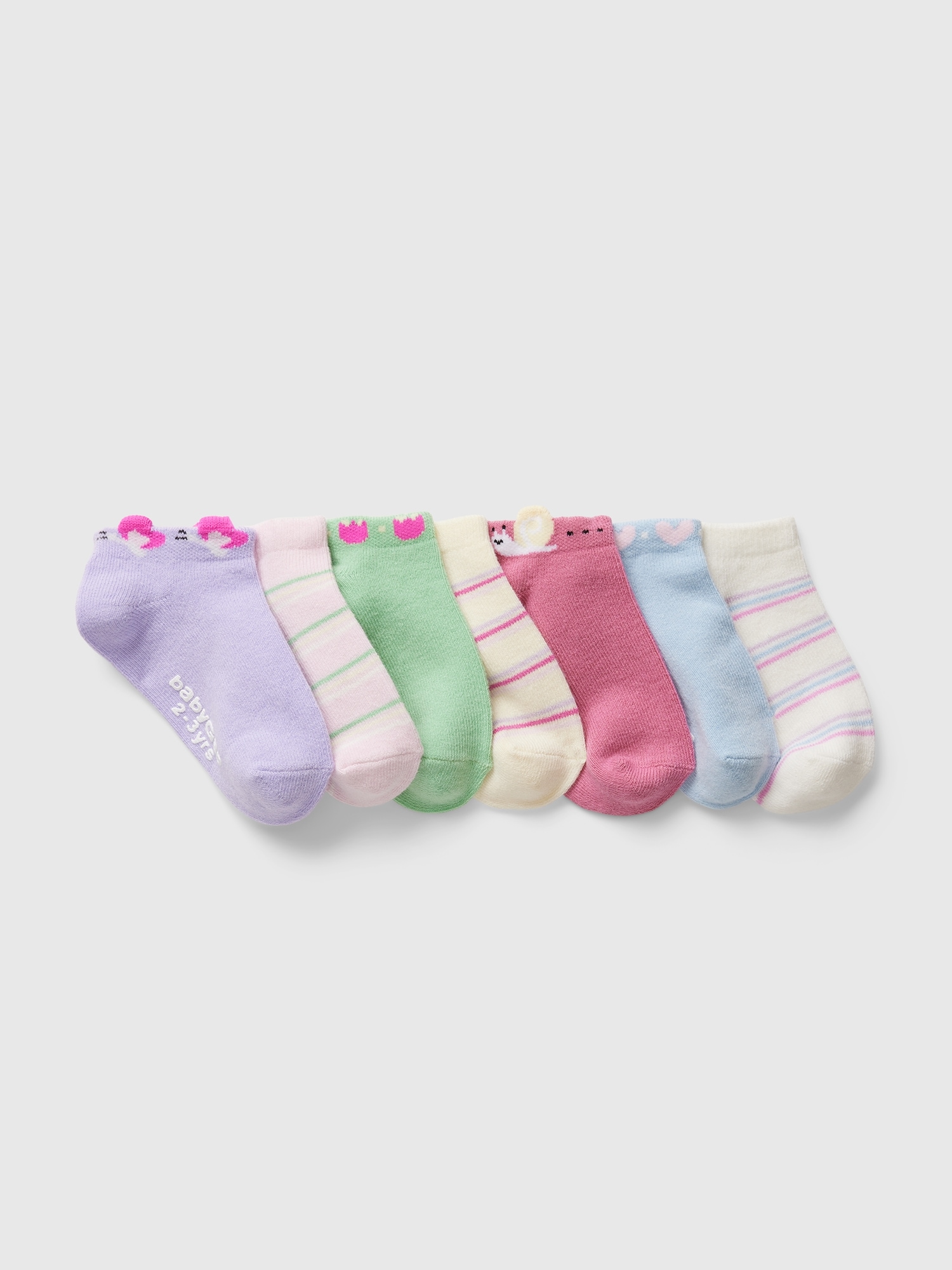 Toddler No-Show Socks (7-Pack)