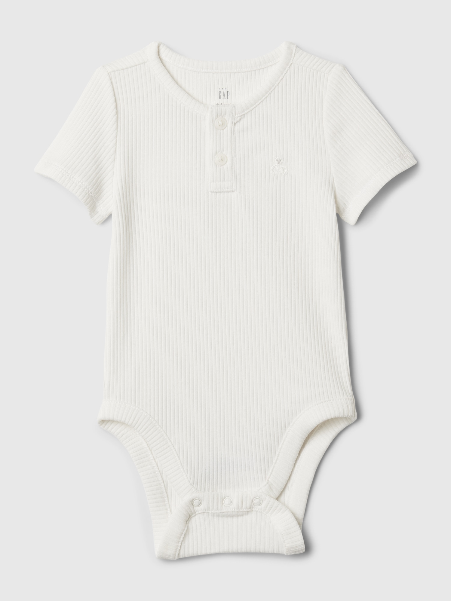 Gap Kids' Baby First Favorites Henley Bodysuit In Off White
