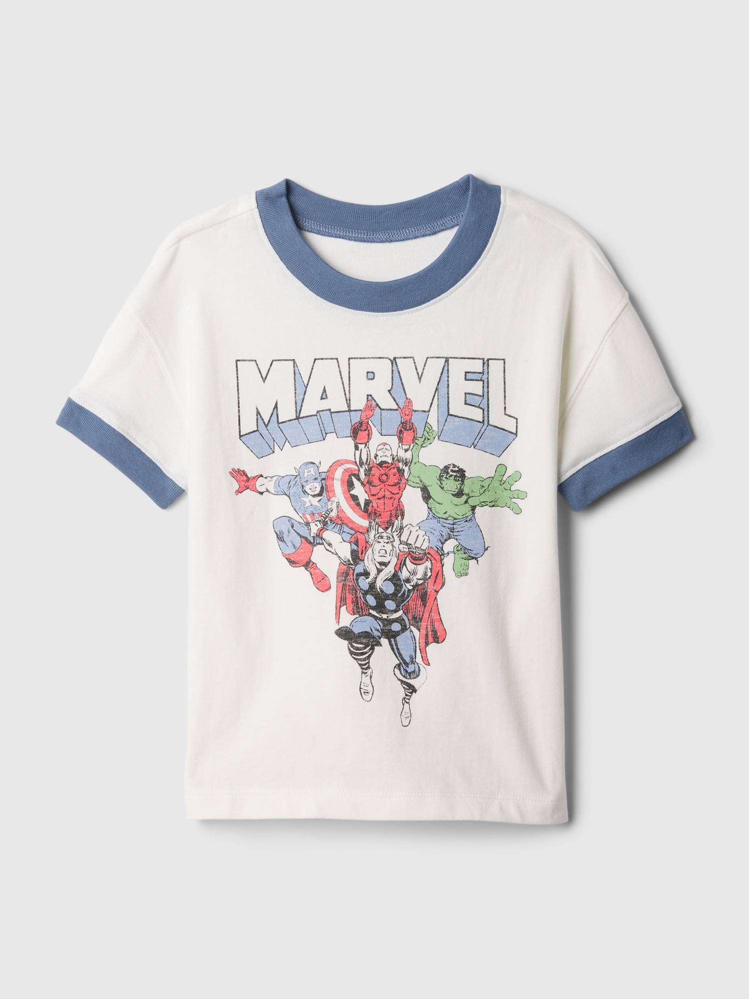 Shop Gap Baby I Marvel Graphic T-shirt In Off White