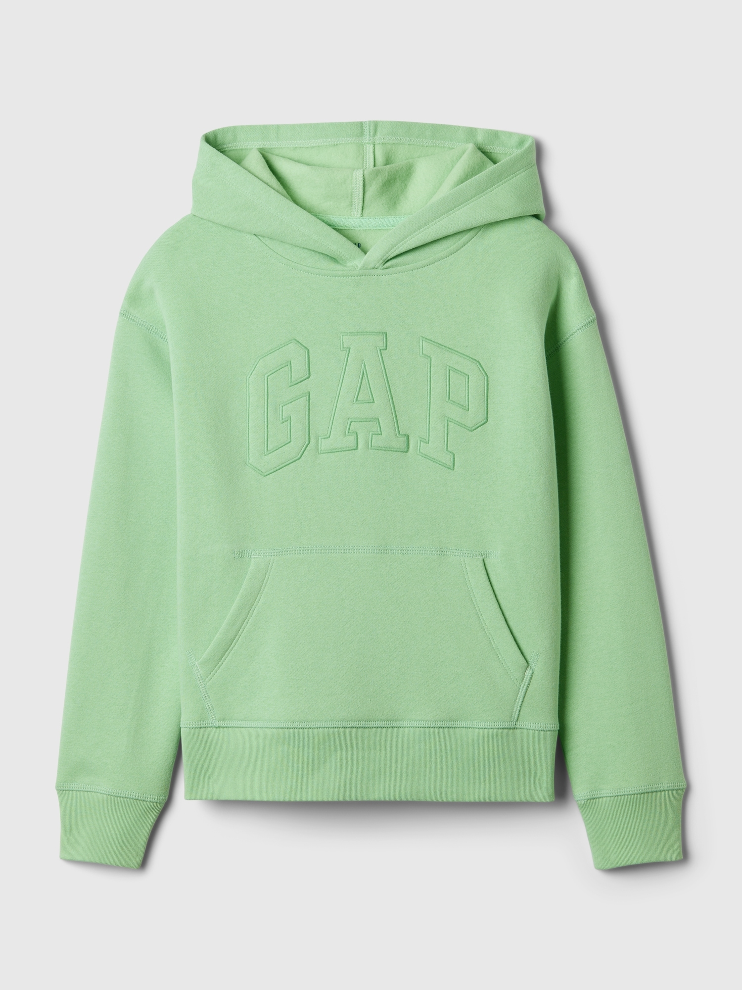 Light green top gap hoodie
