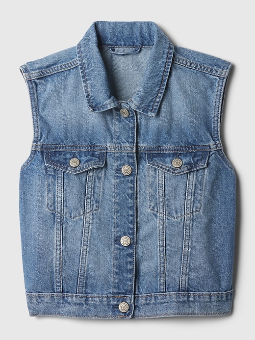 Image number 3 showing, Kids Denim Vest