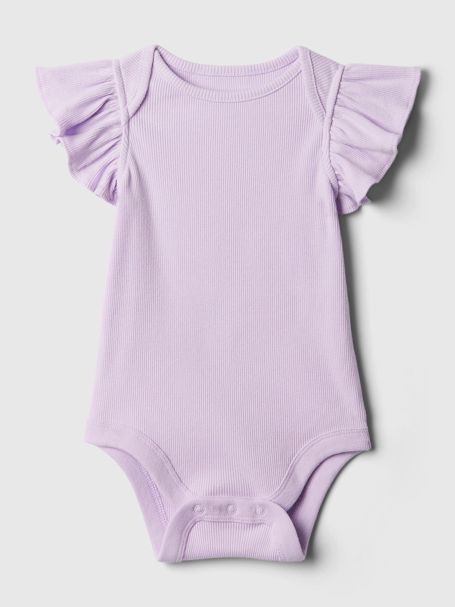Gap Baby Mix And Match Ruffle Bodysuit In Orchid Petal Purple