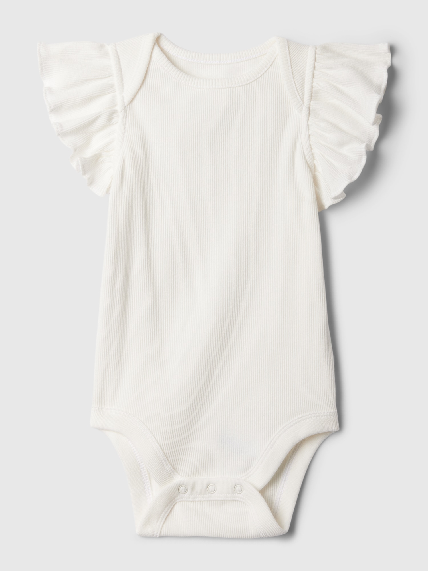 Gap Baby Mix And Match Ruffle Bodysuit In Off White
