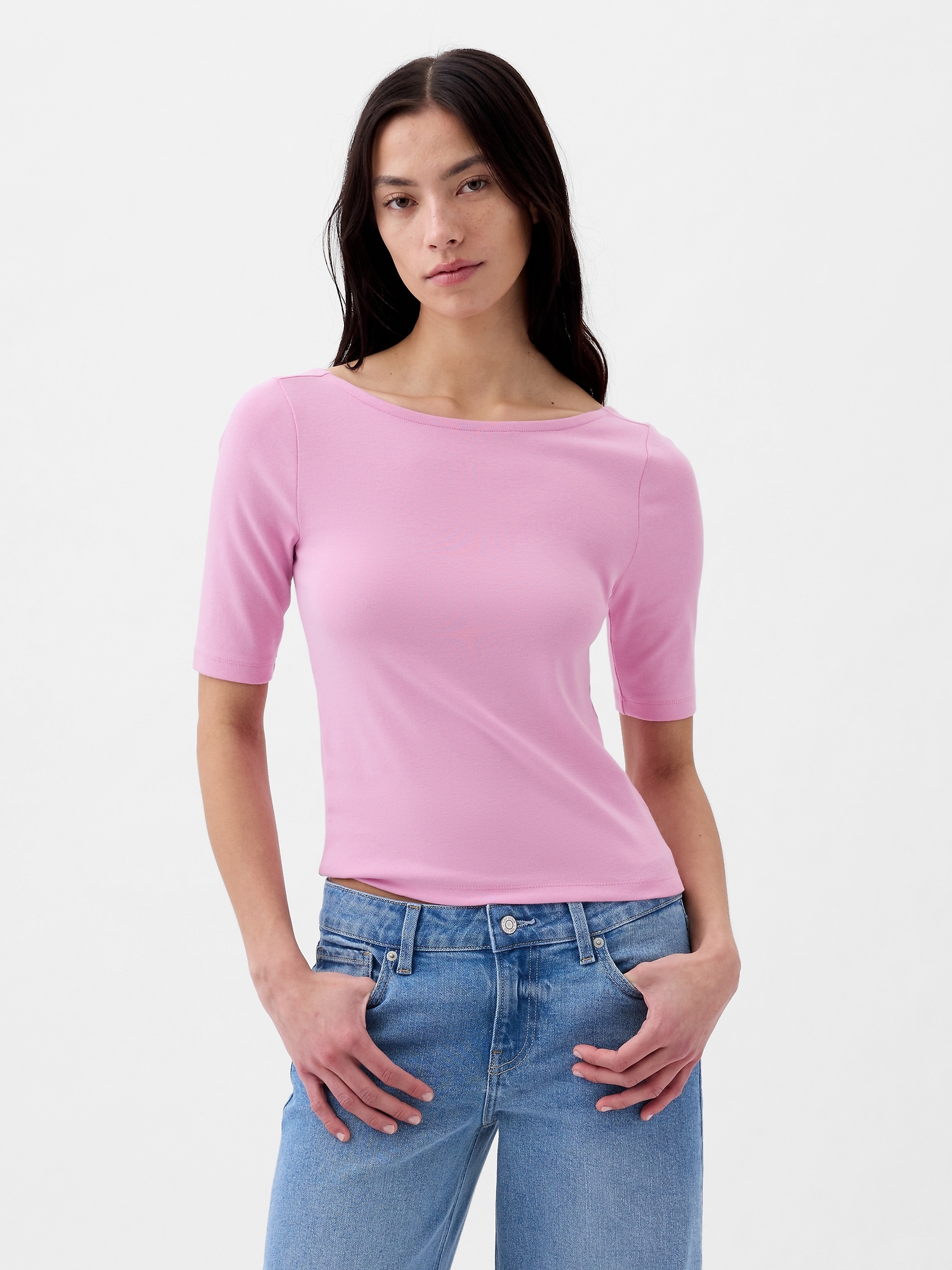 Modern Ballet-Back Cropped T-Shirt