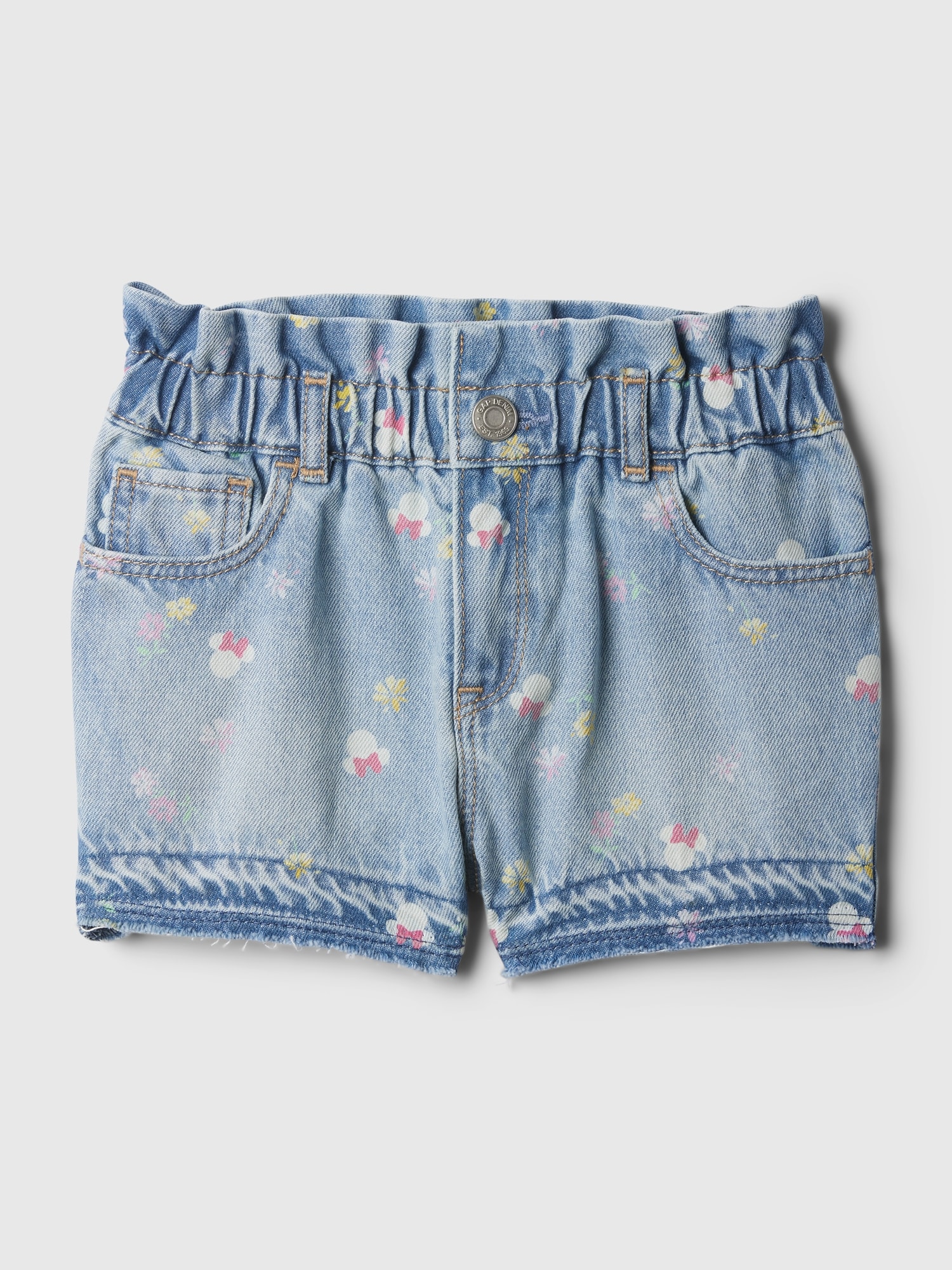 GenesinlifeShops PG - Monnalisa Girls Denim Shorts for Kids - Blue Wear  under jeans going for a walk PS Paul Smith