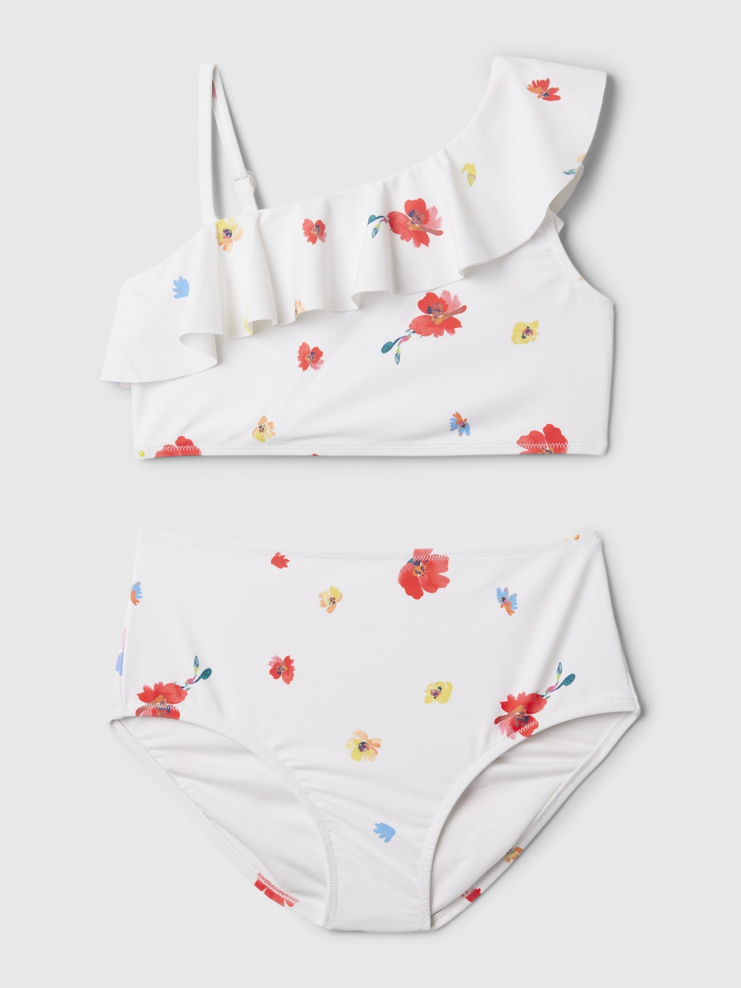 Kids Asymmetric Two-Piece Swimsuit