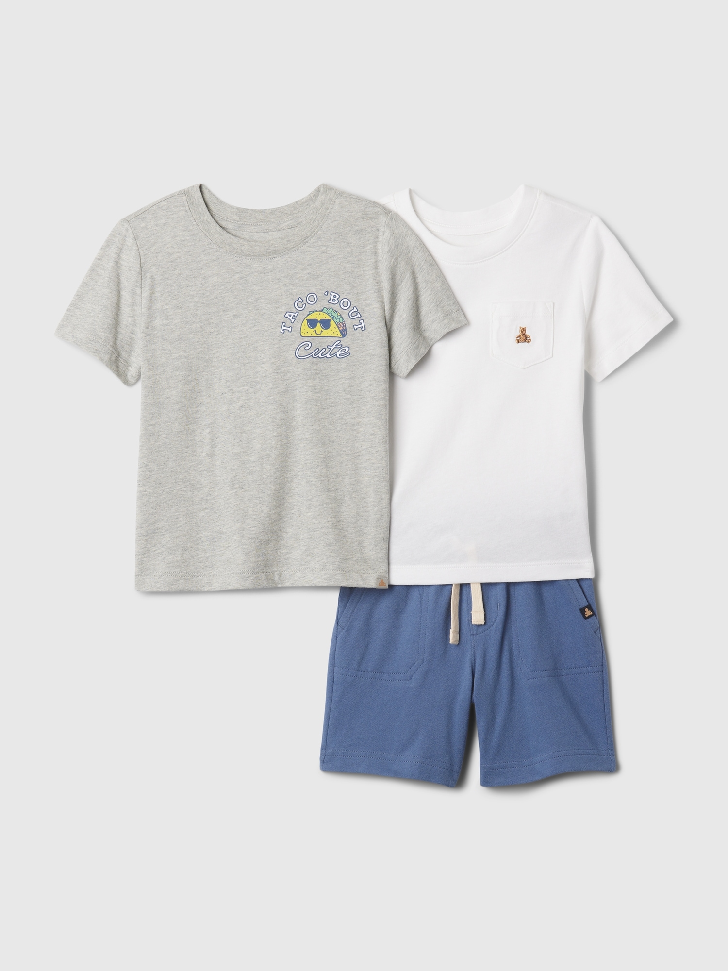 Shop Gap Baby Mix And Match Three-piece Outfit Set In Light Grey Heather