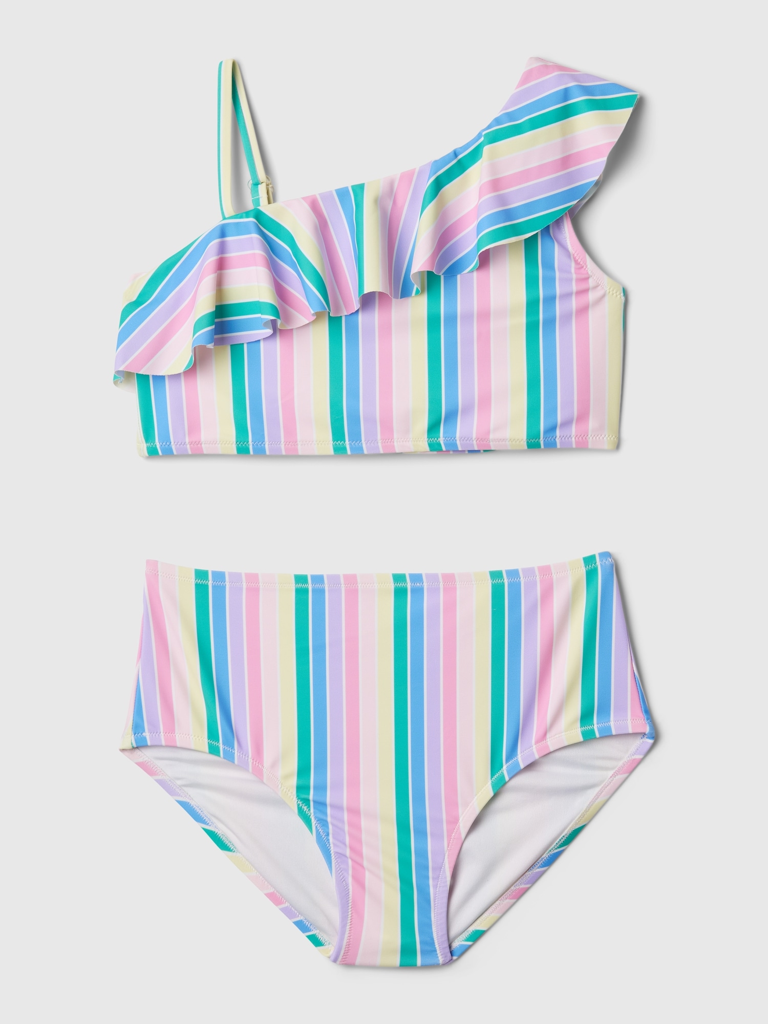 Kids Asymmetric Two-Piece Swimsuit