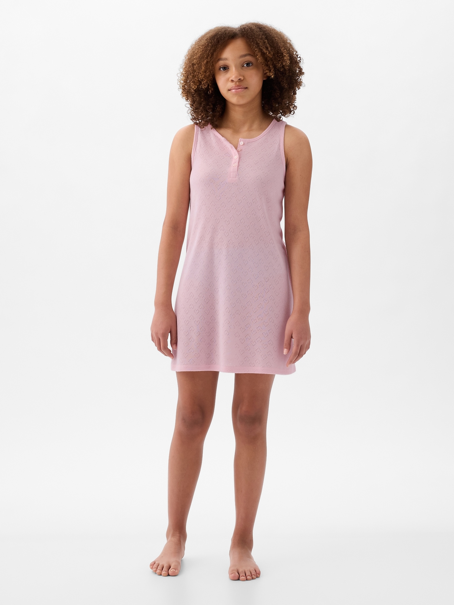 Kids Recycled Pointelle PJ Dress