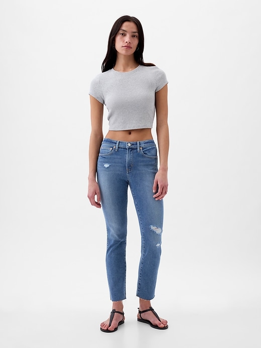 Image number 1 showing, Mid Rise Vintage Slim Jeans