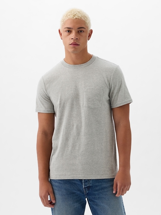 Image number 1 showing, Organic Cotton Pocket T-Shirt