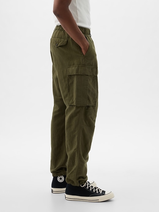 Linen-Cotton Cargo Pants | Gap