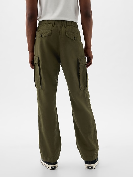 Image number 8 showing, Linen-Cotton Cargo Pants