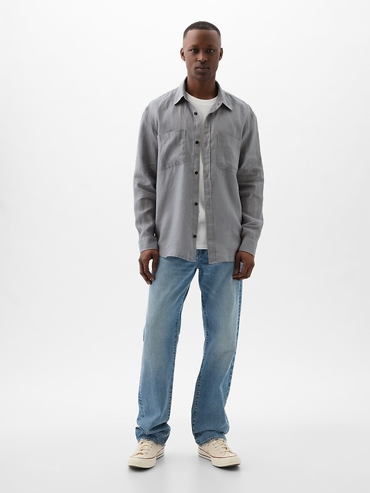 Image number 6 showing, Linen Two-Pocket Shirt