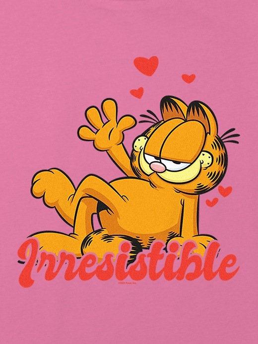 Kids Garfield Valentines Day Graphic Boxy Crop Tee Gap