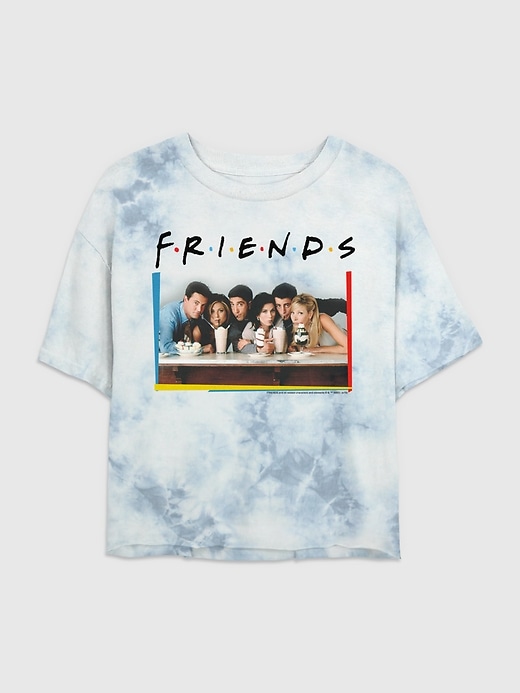 1 of 8 showing, with the color MULTI of product Friends Graphic Boxy Cropped Tee