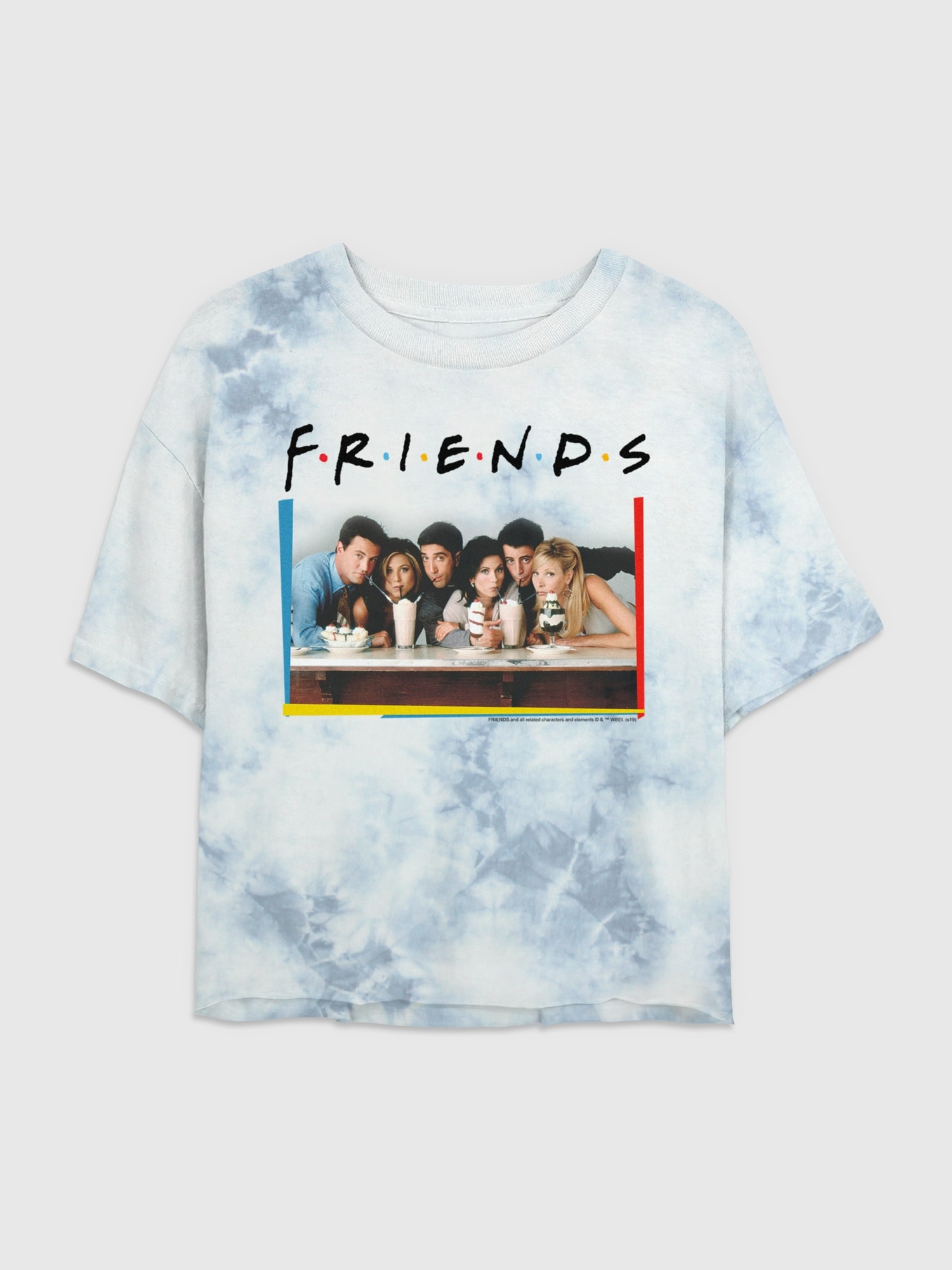 Friends Graphic Boxy Cropped Tee