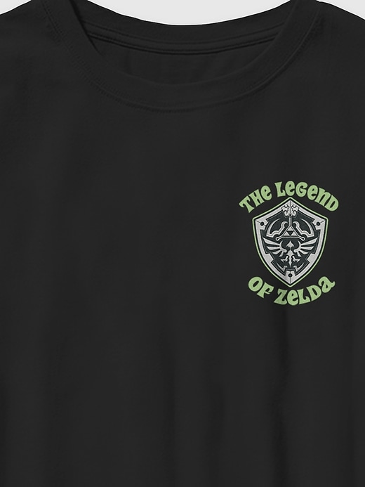 2 of 8 showing, with the color BLACK of product Kids Nintendo The Legend of Zelda Graphic Tee