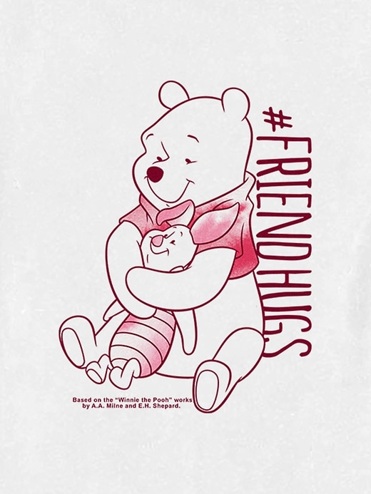 2 of 8 showing, with the color WHITE of product Toddler Winnie the Pooh Friends Graphic Tee