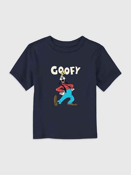 1 of 8 showing, with the color NAVY of product Toddler Mickey And Friends Goofy Graphic Tee