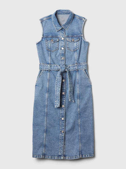 Image number 6 showing, Denim Midi Dress