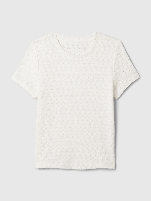 Image number 5 showing, Lace Cropped T-Shirt