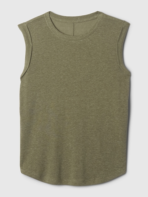 Image number 4 showing, Linen-Blend Tank Top