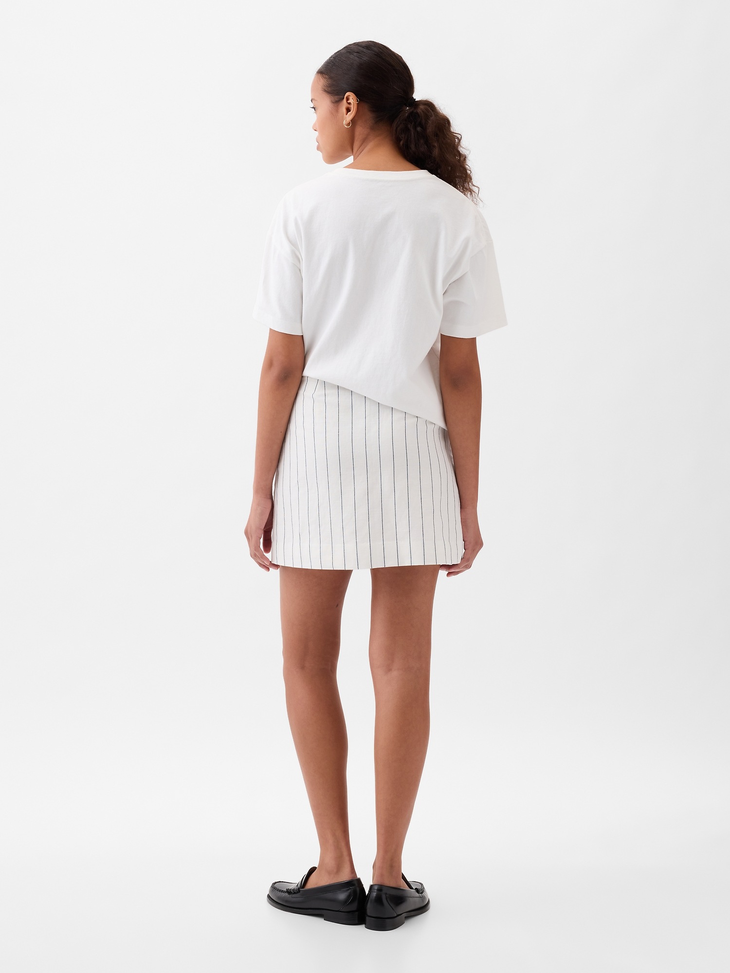 Linen skirt cotton on clearance