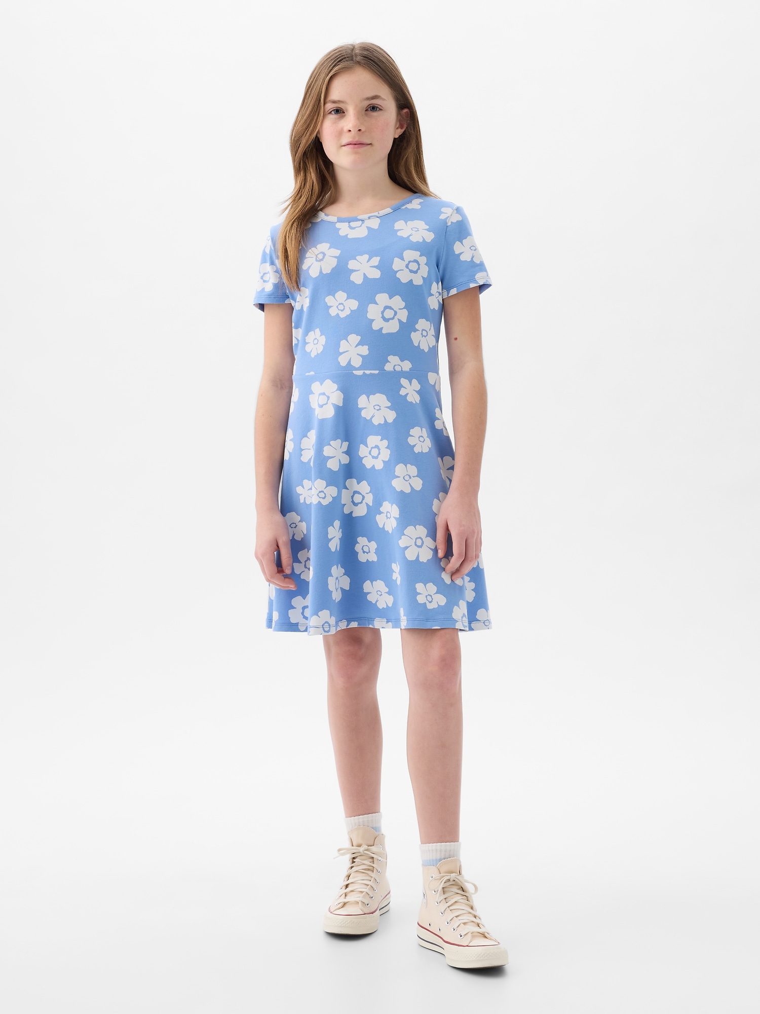 Kids Print Skater Dress