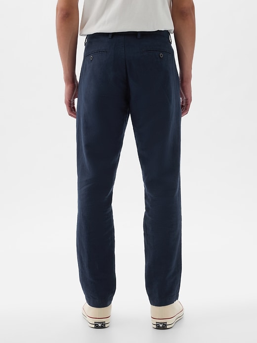 Image number 4 showing, Linen-Cotton Trousers in Slim Fit