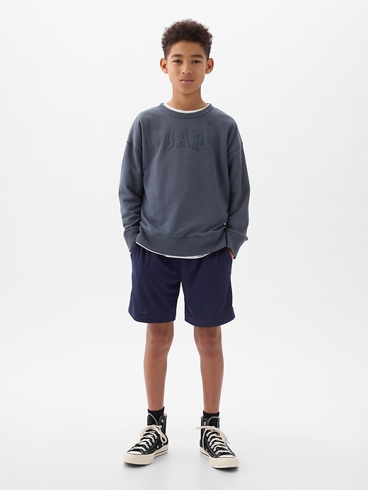 Image number 6 showing, GapFit Kids Recycled Mesh Pull-On Shorts