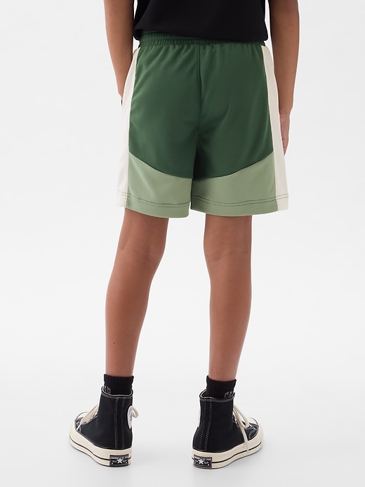 2 of 8 showing, with the color COMBO G - GREEN of product GapFit Kids Fit Tech Shorts