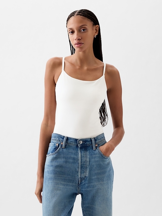 Image number 1 showing, Compact Jersey Cami Bodysuit