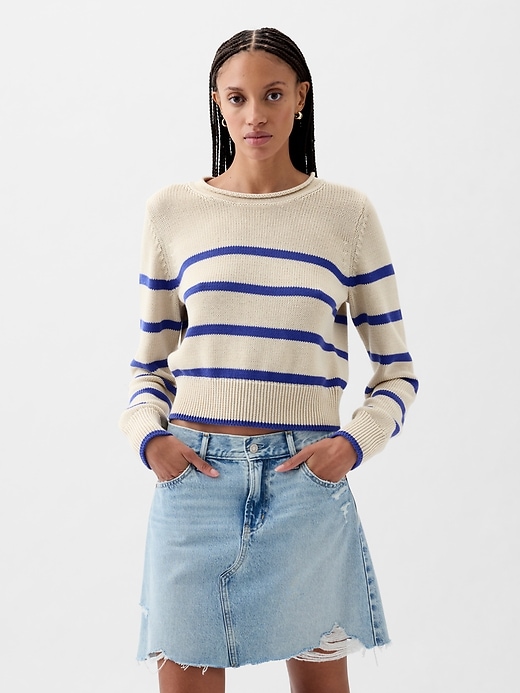 Image number 1 showing, Shrunken Roll Neck Sweater