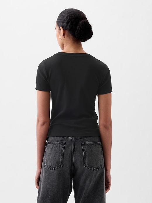 Image number 2 showing, Modern Rib Cropped T-Shirt