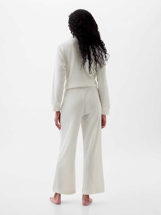 2 of 8 showing, with the color Carls stone of product Waffle Cropped PJ Pants