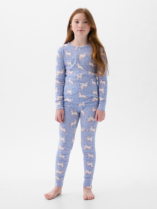 Image number 1 showing, Kids Organic Cotton PJ Set