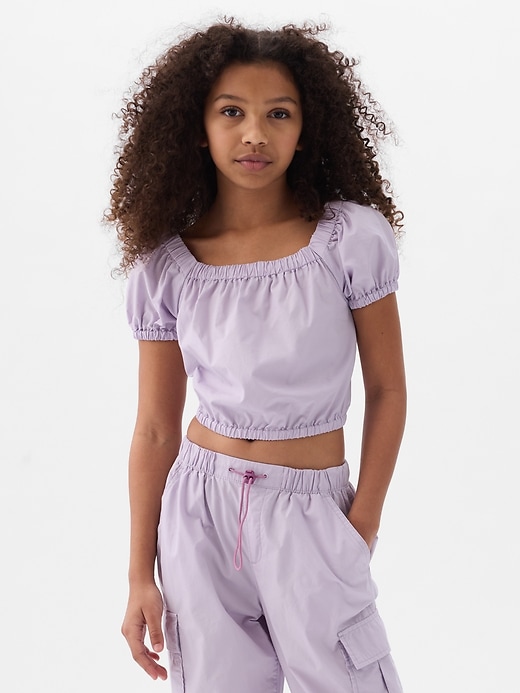 Image number 1 showing, Kids Puff-Sleeve Top