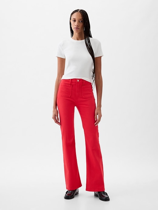 Image number 1 showing, High Rise '70s Flare Jeans