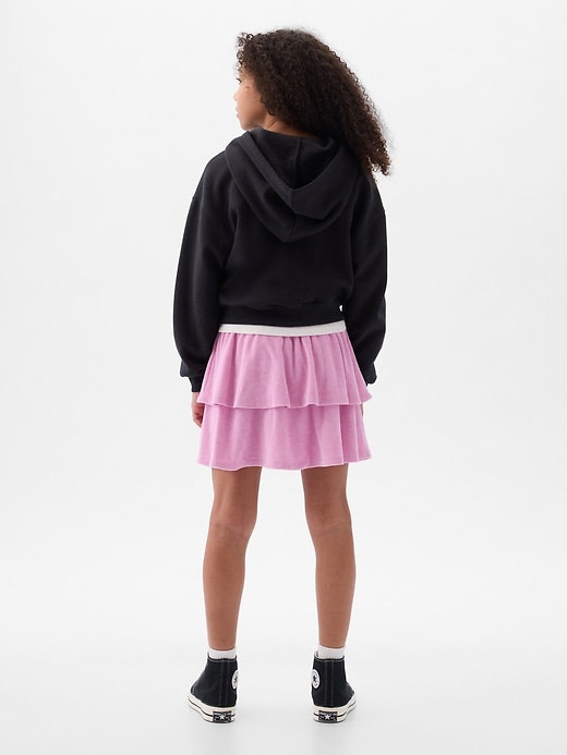 2 of 8 showing, with the color sugar pink of product Kids Towel Terry Skirt