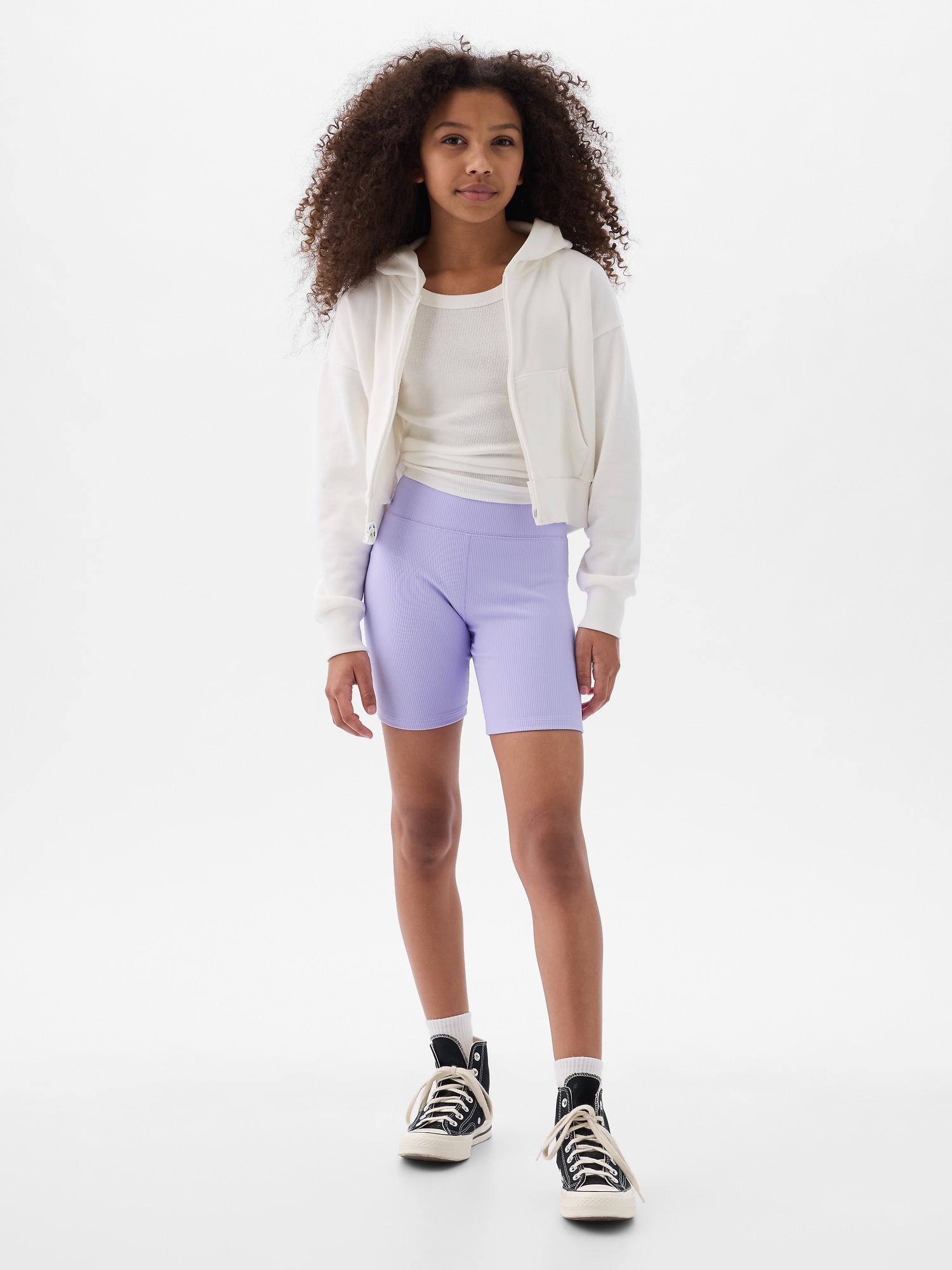 Kids Rib Biker Short