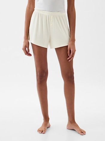 Mini Rib Relaxed PJ Shorts
