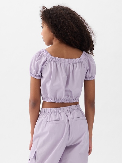 Image number 2 showing, Kids Puff-Sleeve Top