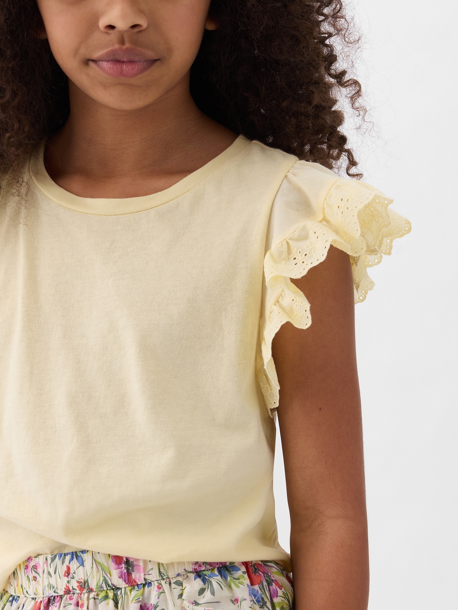 bonito / volomn eyelet tee【for baby,kids,Jr.】