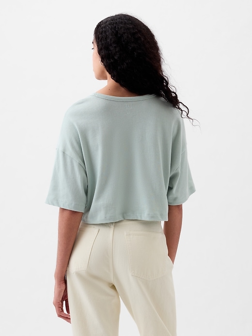 Image number 2 showing, Ultra-Cropped Oversized T-Shirt