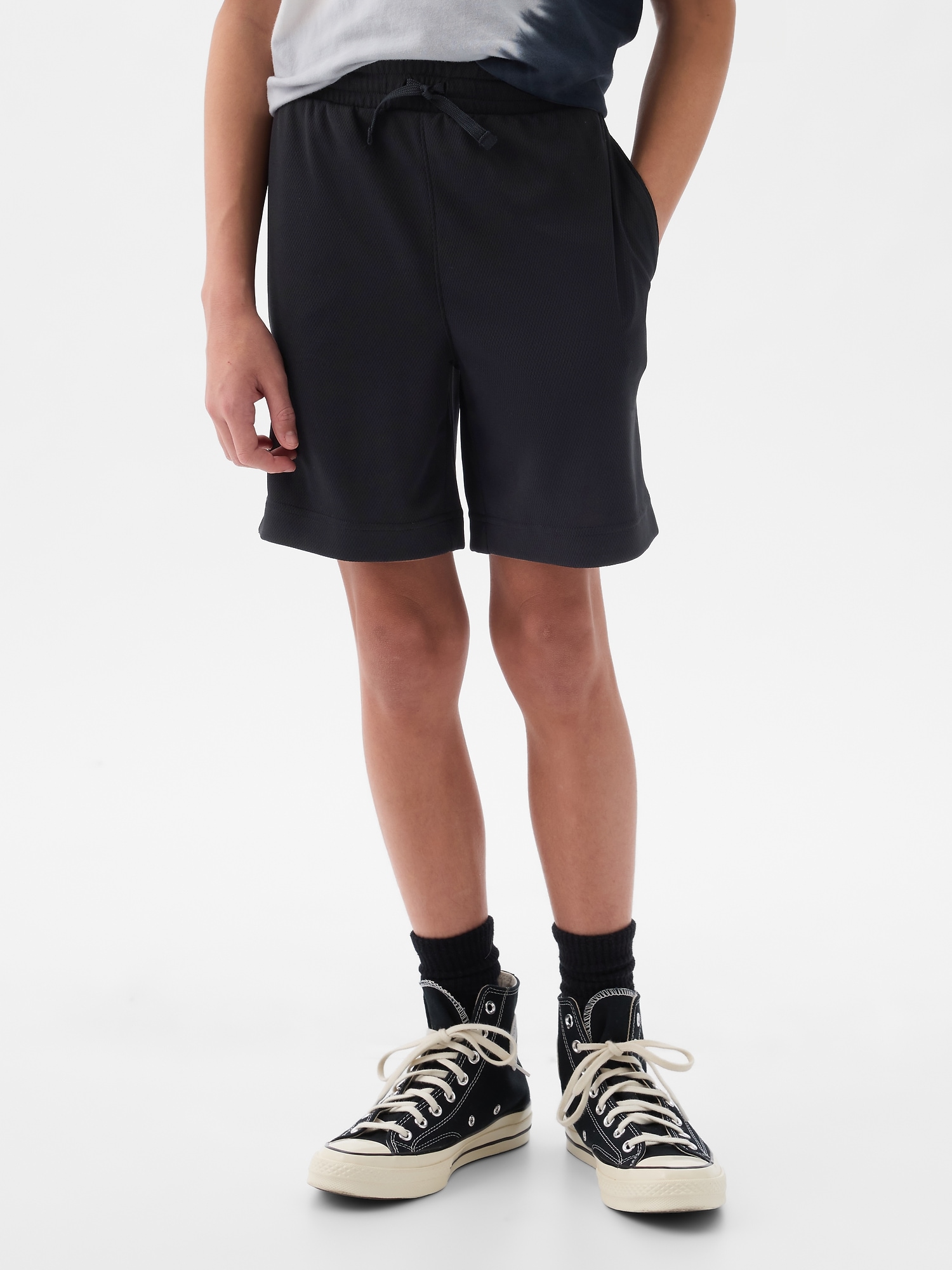 GapFit Kids Recycled Mesh Pull-On Shorts