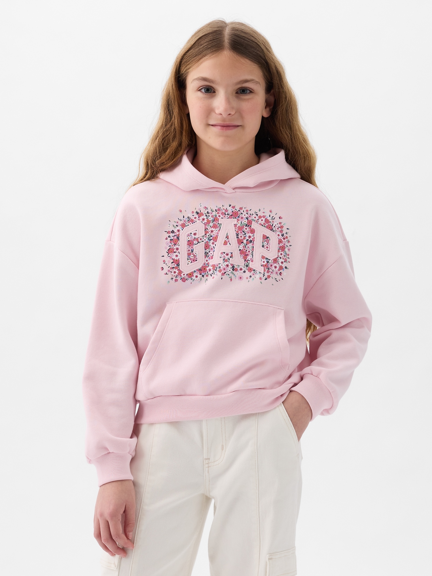 Kids Embroidered Arch Logo Hoodie