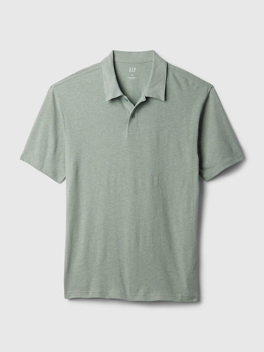 Image number 7 showing, Linen-Cotton Polo Shirt