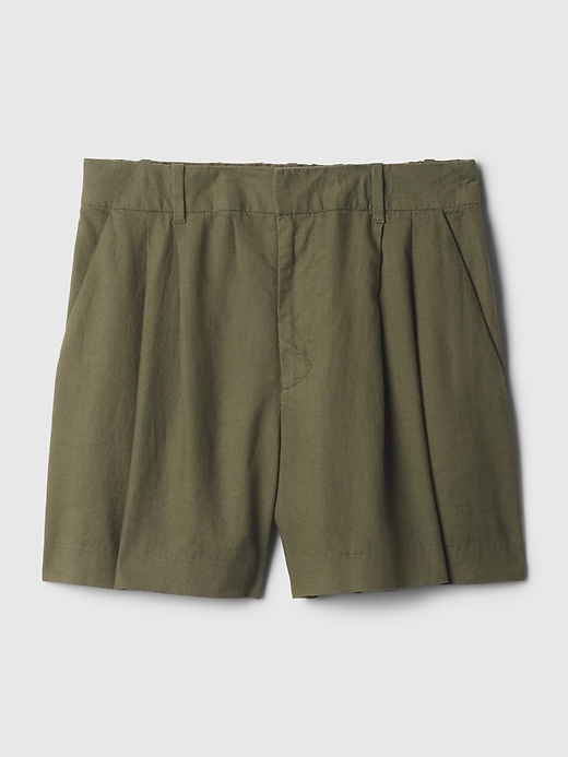 Image number 7 showing, 365 High Rise Linen-Blend Shorts